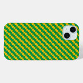 Coques Case-Mate iPhone Motif du drapeau brésilien (Verso (horizontal))