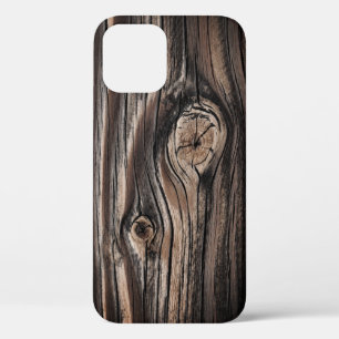 Coque iPhone 12 Motif du grain de bois