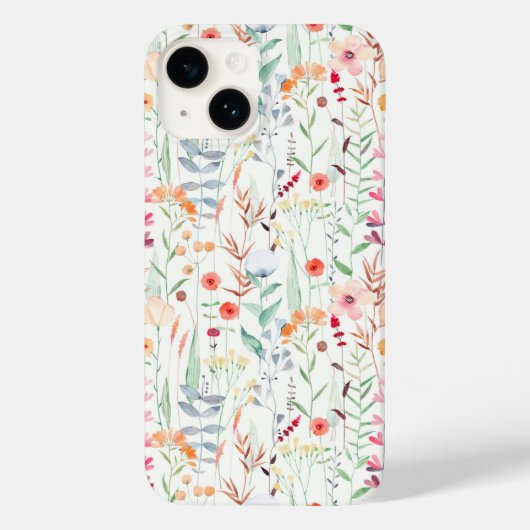 Coques Case-Mate iPhone Motif du jardin de fleurs Pastel (Verso)