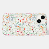 Coques Case-Mate iPhone Motif du jardin de fleurs Pastel (Verso (horizontal))