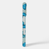 Coques Case-Mate iPhone Motif du jardin des papillons bleus (Verso / Droite)