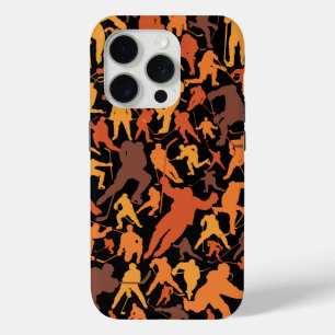 Coque iPhone 15 Pro Motif du joueur de hockey