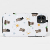 Coques Case-Mate iPhone Motif du jour de la marmotte (Dos (Horizontal))