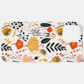 Coques Case-Mate iPhone Motif du marché aux fleurs rétro (Verso (horizontal))