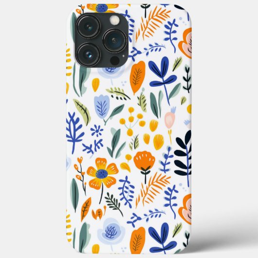 Coques Case-Mate iPhone Motif du marché aux fleurs rétro (Verso)