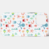 Coques Case-Mate iPhone Motif du monde marin (Verso (horizontal))