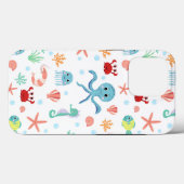 Coques Case-Mate iPhone Motif du monde marin (Verso (horizontal))
