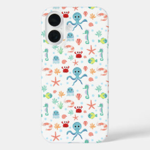 Coques iPhone 16 Motif du monde marin