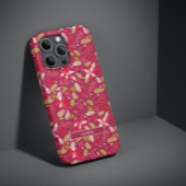 Coques Case-Mate iPhone Motif du nom folklorique moderne rose foncé