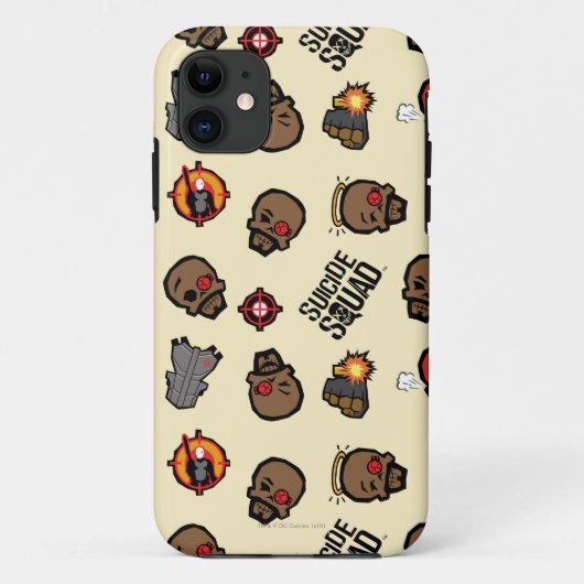 Coques Case-Mate iPhone Motif du peloton | Deadshot Emoji de suicide (Dos)