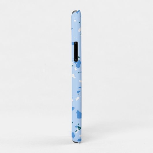 Coques Case-Mate iPhone Motif du Terrazzo Bleu (Dos/Droite)