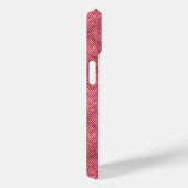 Coques Case-Mate iPhone Motif Dull Red Denim (Verso / Droite)