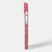 Coques Case-Mate iPhone Motif Dull Red Denim (Verso / Gauche)