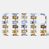 Coques Case-Mate iPhone motif d'un ours en peluche (Verso (horizontal))