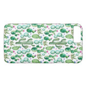 Coques Case-Mate iPhone Motif d'usines de cactus d'aquarelle (Dos (Horizontal))