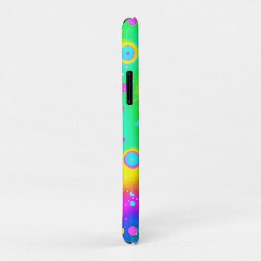 Coques Case-Mate iPhone Motif dynamique Neon Blaze (Dos/Droite)