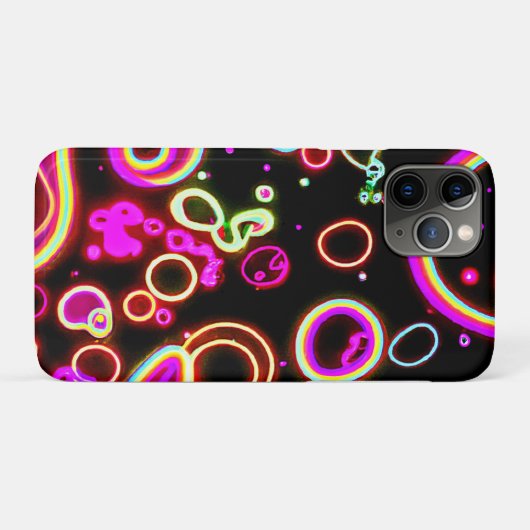 Coques Case-Mate iPhone Motif dynamique Neon Glow (Dos (Horizontal))