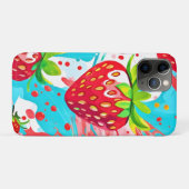Coques Case-Mate iPhone Motif Éclaboussure de Fraise (Dos (Horizontal))