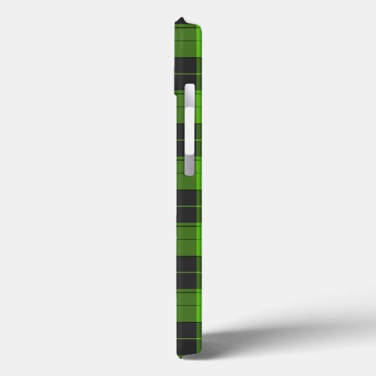 Coques Case-Mate iPhone Motif écossais simple en vert foncé (Verso / Gauche)