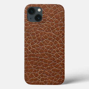 Case-Mate iPhone Case Motif effet cuir marron