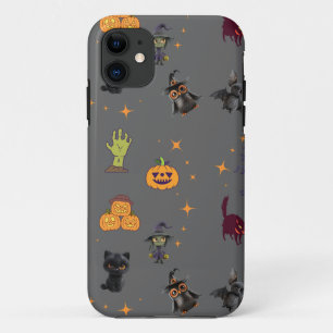Case-Mate iPhone Case Motif éffrayant d'Halloween avec Chats Noirs, Citr