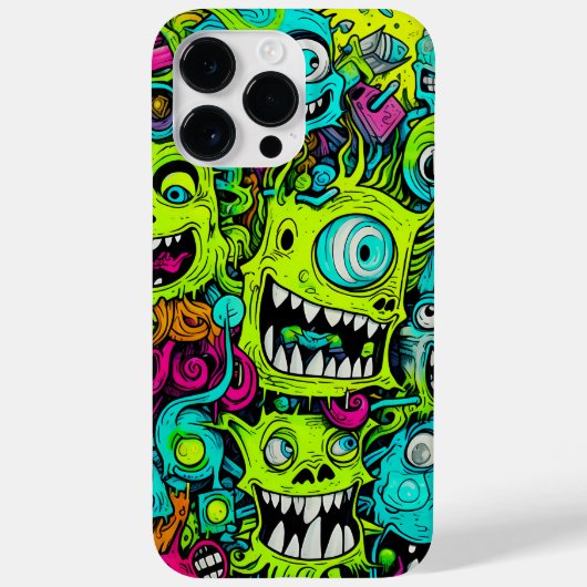 Coques Case-Mate iPhone Motif éffrayant Green Monster (Verso)