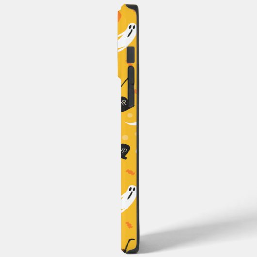 Coques Case-Mate iPhone Motif Éffrayant jaune et noir (Verso / Gauche)