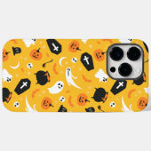 Coques Case-Mate iPhone Motif Éffrayant jaune et noir (Verso (horizontal))