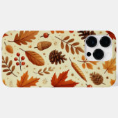 Coques Case-Mate iPhone Motif élégant d'automne (Verso (horizontal))