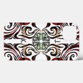 Coques Case-Mate iPhone Motif élégant et vos initiales (Verso (horizontal))