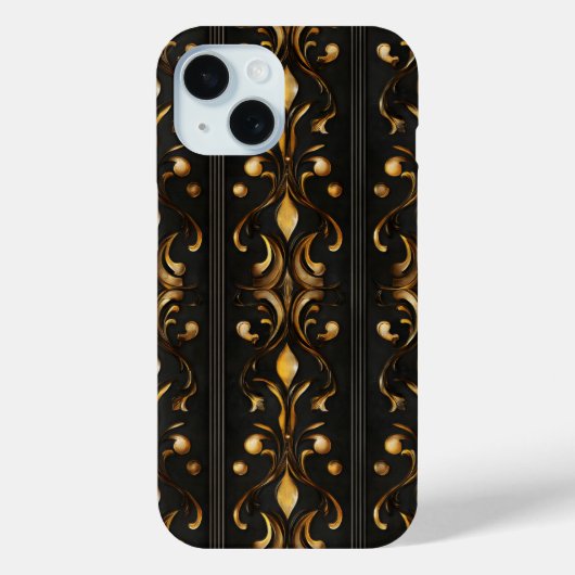 Coques Case-Mate iPhone Motif élégant foncé (Verso)