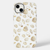 Coques Case-Mate iPhone Motif élégant Gold White Seashells (Verso)