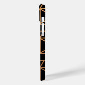 Coques Case-Mate iPhone Motif élégant noir et or (Verso / Gauche)