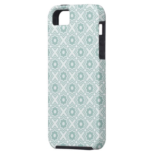 Coques Case-Mate iPhone Motif embrouillé de trellis (Dos gauche)