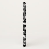 Coques Case-Mate iPhone Motif Empreinte de léopard Jungle monochrome (Dos/Gauche)