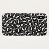 Coques Case-Mate iPhone Motif Empreinte de léopard Jungle monochrome (Dos (Horizontal))