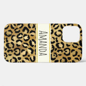 Coques Case-Mate iPhone Motif Empreinte de léopard sauvage et exotique (Verso (horizontal))