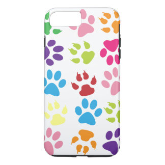 Coques Pour iPhone Motif Empreintes de Patte Colorées