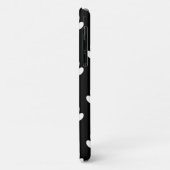 Coques Case-Mate iPhone Motif, Empreintes de pattes, pattes de chien, noir (Dos/Gauche)