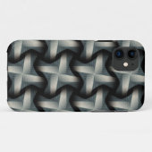 Coques Case-Mate iPhone Motif en acier d'armure d'abrégé sur brise de fan (Dos (Horizontal))