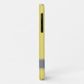 Coques Case-Mate iPhone Motif en arête de poisson jaune {sélectionnez (Dos/Gauche)