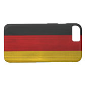 Coques Case-Mate iPhone Motif en bois avec drapeau allemand gravé (Dos (Horizontal))