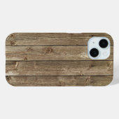 Coques Case-Mate iPhone Motif en bois Brown Zen élégant (Verso (horizontal))