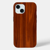 Coques Case-Mate iPhone Motif en bois d'acajou (Verso)