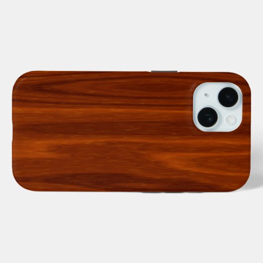 Coques Case-Mate iPhone Motif en bois d'acajou (Verso (horizontal))