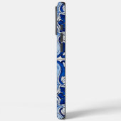 Coques Case-Mate iPhone Motif en carreaux vernis bleu portugais Azulejo (Verso / Gauche)