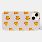 Coques Case-Mate iPhone Motif en chef citrouille orange (Verso (horizontal))
