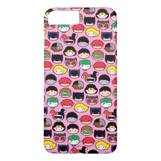 Coques Case-Mate iPhone Motif en chef de la Ligue de justice de Chibi (Dos)