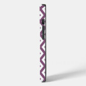 Coques Case-Mate iPhone Motif en diamant blanc et mauve (Verso / Gauche)