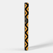 Coques Case-Mate iPhone Motif en diamant jaune et noir (Verso / Droite)